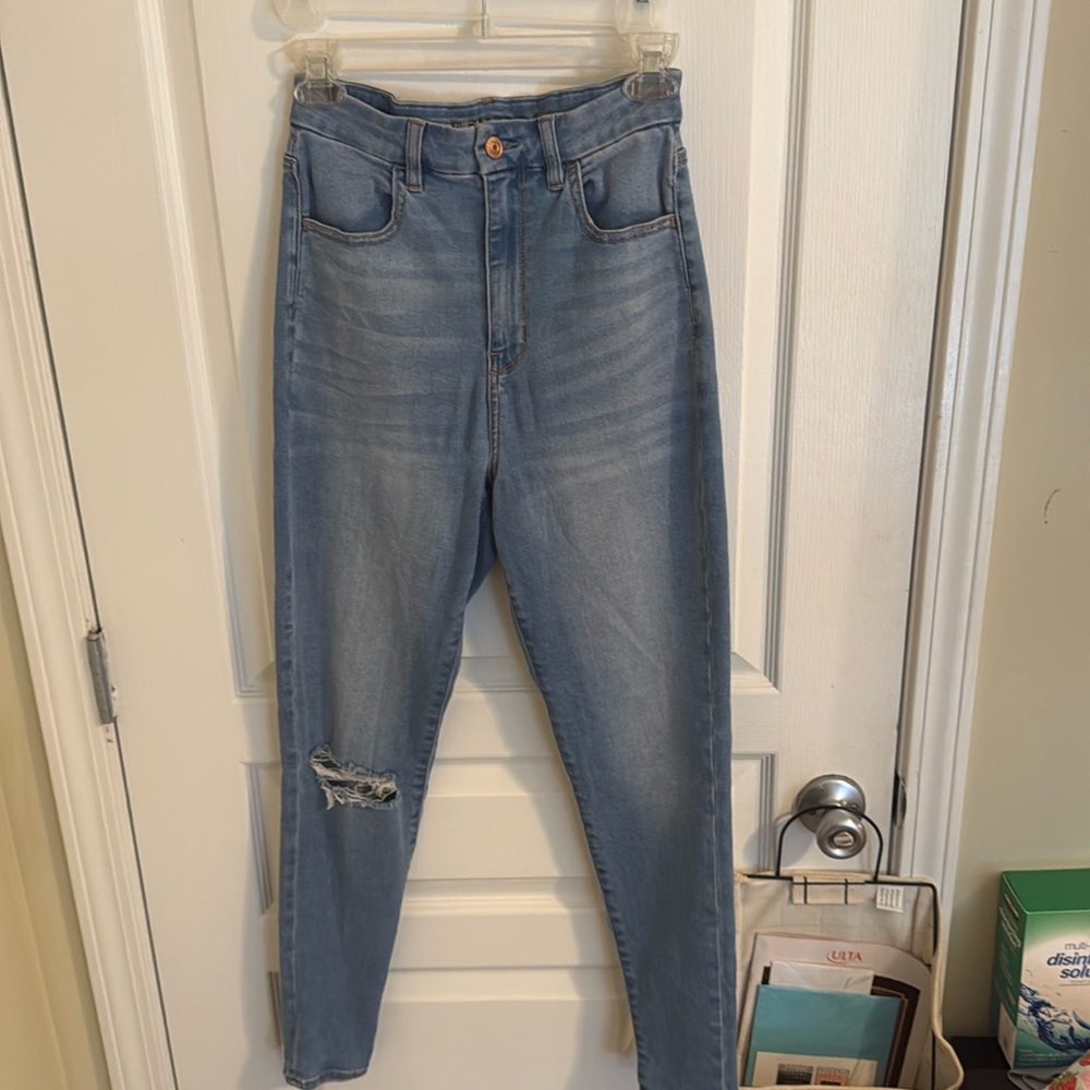 American Eagle jeans curvy highest rise jeggings